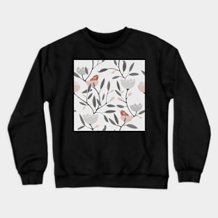 Bird fabric pattern Crewneck Sweatshirt